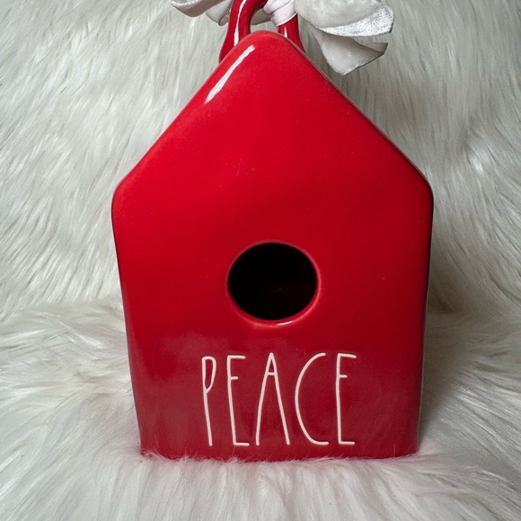 Rae Dunn Other - Rae Dunn Red Peace Birdhouse